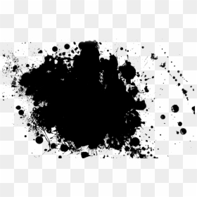 Black Paint Splash Png, Transparent Png - paint png