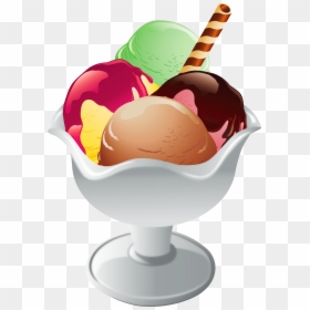 Ice Cream Sundae Transparent Background, HD Png Download - ice png