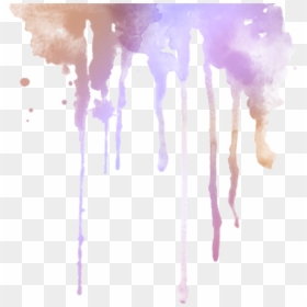 Watercolor Dripping, HD Png Download - paint png