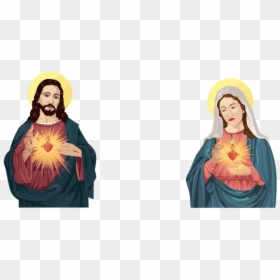 Jesus And Mother Mary Png, Transparent Png - jesus png