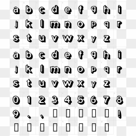 Bubble Letters Alphabet, HD Png Download - texture png