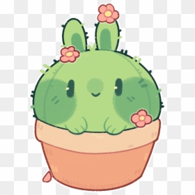 Kawaii Bunny Cactus, HD Png Download - cactus png