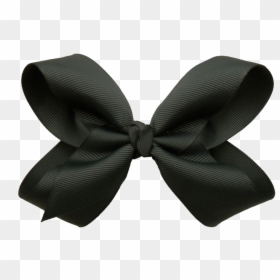 Black Hair Ribbon Png, Transparent Png - bow png