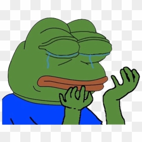 Pepe Frog Crying Png, Transparent Png - vhv