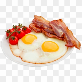 Bacon And Eggs On A Plate, HD Png Download - egg png
