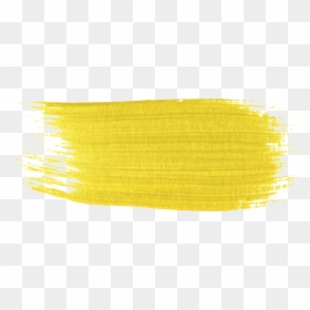 Yellow Brush Stroke Png, Transparent Png - brush stroke png