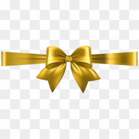 Yellow Bow Ribbon Png Transparent, Png Download - bow png