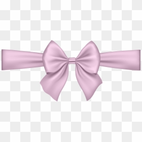 Banner Clipart Light Pink Ribbon Banner Png, Transparent Png - bow png