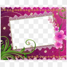 Lace Photo Frame Transparent, HD Png Download - lace png