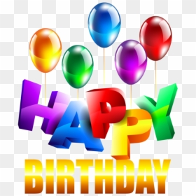 Happy Birthday En Png, Transparent Png - birthday png