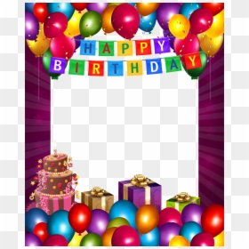 Frame Happy Birthday Png, Transparent Png - birthday png