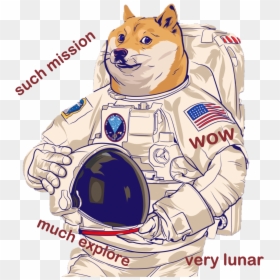 Doge Pop Art Astronaut, HD Png Download - doge png