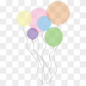 Pastel Balloons Transparent Background, HD Png Download - birthday png