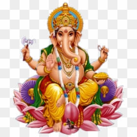 Ganesh Images With White Background, HD Png Download - ganpati png