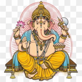 Ganesh Png Transparent - Ganpati Images Hd Png, Png Download - vhv