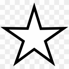 Star Clipart Black And White, HD Png Download - white circle png
