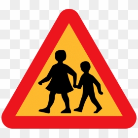 Children Crossing Png, Transparent Png - stop sign png