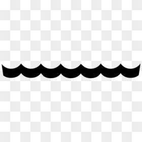 Ocean Waves Clipart Black And White, HD Png Download - ocean waves png