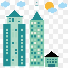 Tall Building Image Cartoon, HD Png Download - skyscraper png