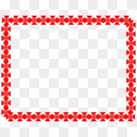 Red Frames And Borders, HD Png Download - snowflake border png