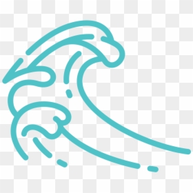 Ocean Wave Icon Png, Transparent Png - ocean waves png