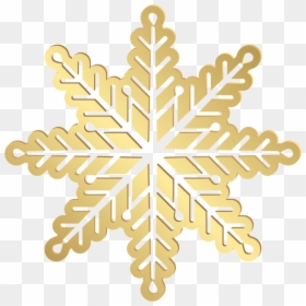 Transparent Background Gold Snowflake Clipart, HD Png Download - snowflake border png