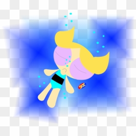 Bubbles Powerpuff Girls Drowning, HD Png Download - underwater bubbles png