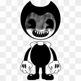 Bendy Black And White, HD Png Download - bendy png