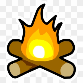 Club Penguin Campfire, HD Png Download - bonfire png