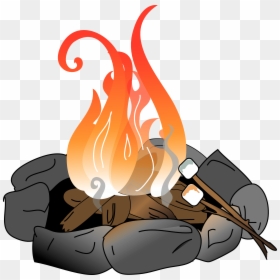 Fire Pit Clip Art, HD Png Download - bonfire png