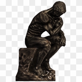 Thinking Man Statue Png, Transparent Png - statue png