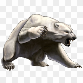 Angry Polar Bear Png, Transparent Png - statue png