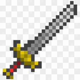 Minecraft Sword Pixel Art, HD Png Download - minecraft sword png