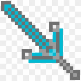 Minecraft Drawing Of Graphic Paper, HD Png Download - minecraft sword png