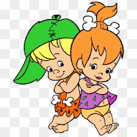 Pebbles Y Bam Bam Picapiedra, HD Png Download - rubble png