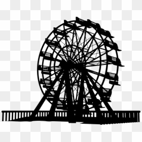 Cartoon Ferris Wheel Silhouette, HD Png Download - texas silhouette png