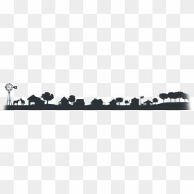 Rural Town Silhouette, HD Png Download - texas silhouette png