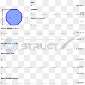 Section Modulus Of Octagon, HD Png Download - octagon png