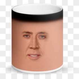 Coffee Cup, HD Png Download - nicolas cage face png