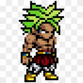 Super Saiyan Broly Pixel Art, HD Png Download - broly png