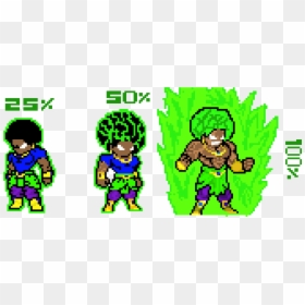 Pixel Art Dbz Broly, HD Png Download - broly png