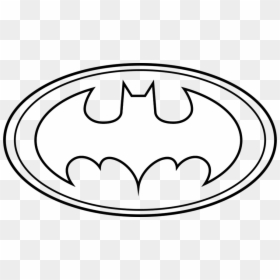 Batman Logo Outline Png, Transparent Png - batman symbol png
