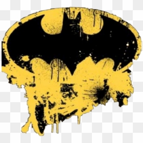 Batman Logo Paint Splatter, HD Png Download - batman symbol png
