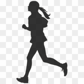 White Runner Silhouette Png, Transparent Png - runner png