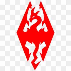 Transparent Skyrim Dragon Logo, HD Png Download - skyrim logo png