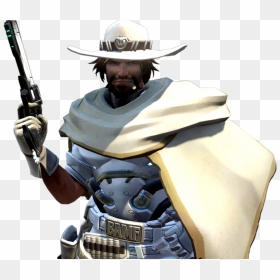 Overwatch Mccree White Hat, HD Png Download - mccree png