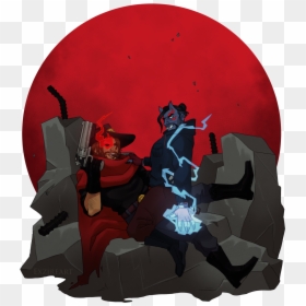 Demon Hanzo X Mccree, HD Png Download - mccree png