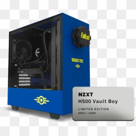 Nzxt H500 Vault Boy, HD Png Download - vault boy png