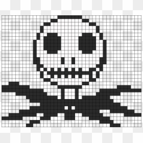 Jack Skellington Minecraft Pixel Art, HD Png Download - jack skellington png