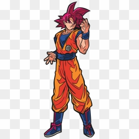 Super Saiyan God Goku Figpin, HD Png Download - super saiyan aura png